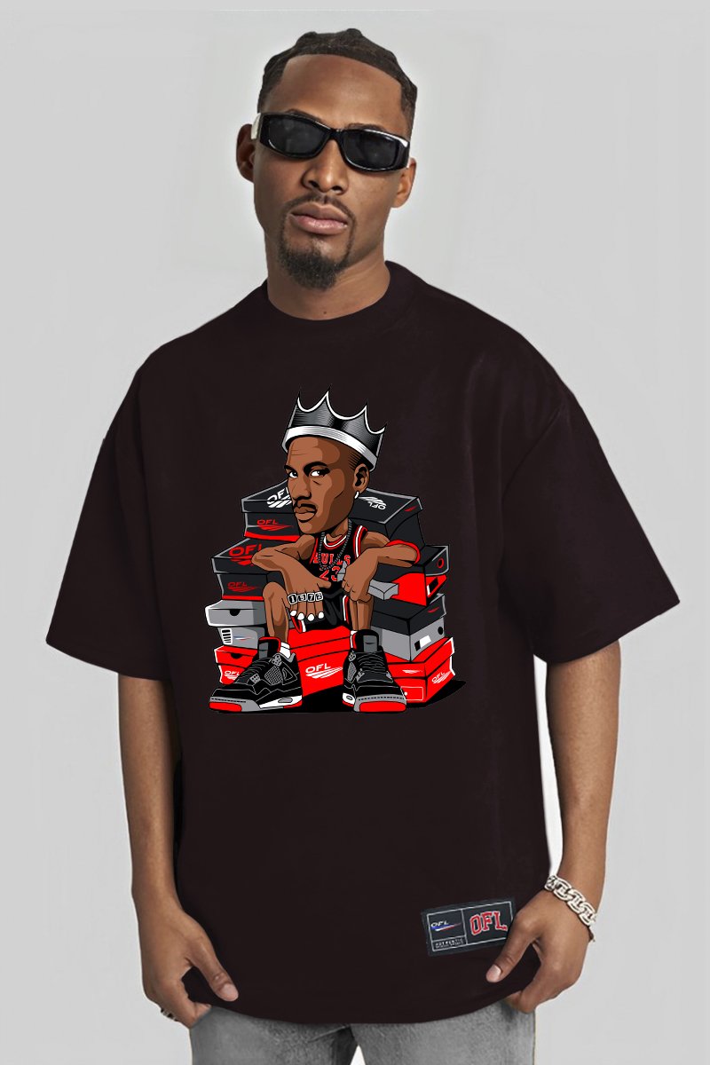 Camsieta Oversized Oficial Nba Basquete Sneakers Jordan