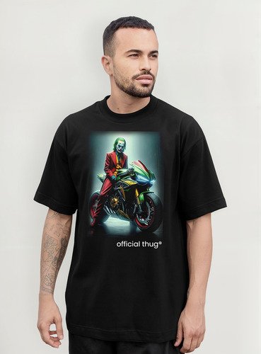 Oversized Oficial Thug Coringa Não Sou Heroi Sou Uma Lenda