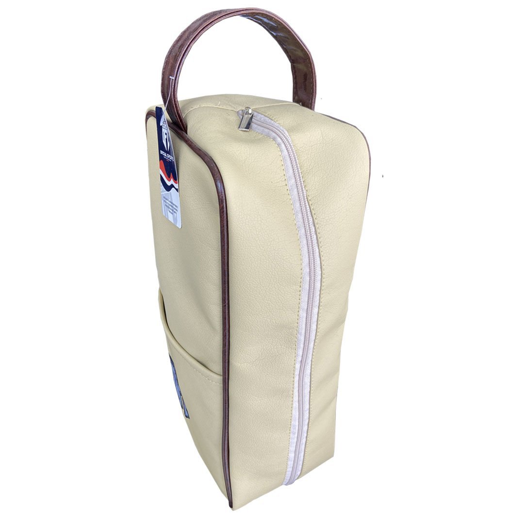 Porta Chuteira Oficial Couro Bege