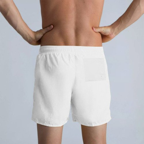 Shorts Tactel Liso Ofl Unissex Com 3 Bolsos Branco