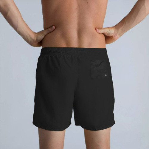 Shorts Tactel Liso Ofl Unissex Com 3 Bolsos Preto