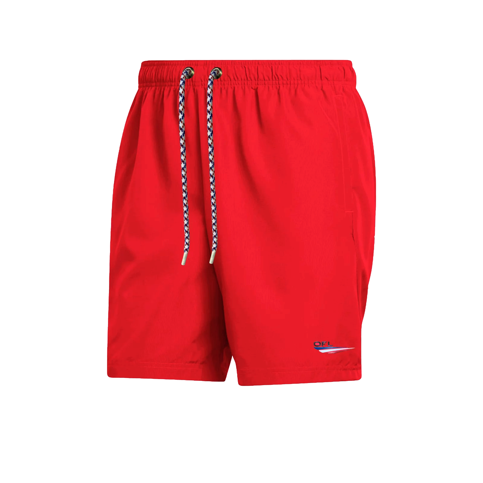 Shorts Tactel Oficial Summer Curto Vermelho Claro