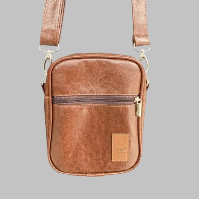 Shoulder Bag Couro OFL Apply Marrom