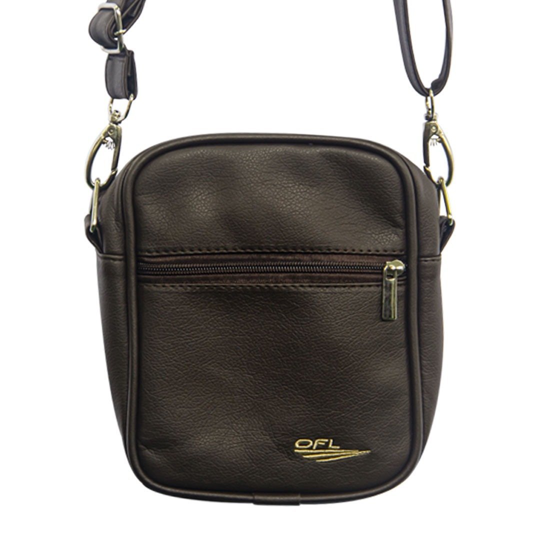 Shoulder Bag Oficial Bordado Marrom
