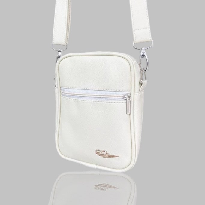 Shoulder Bag OFL Couro Embroidery Off White - OUTLET