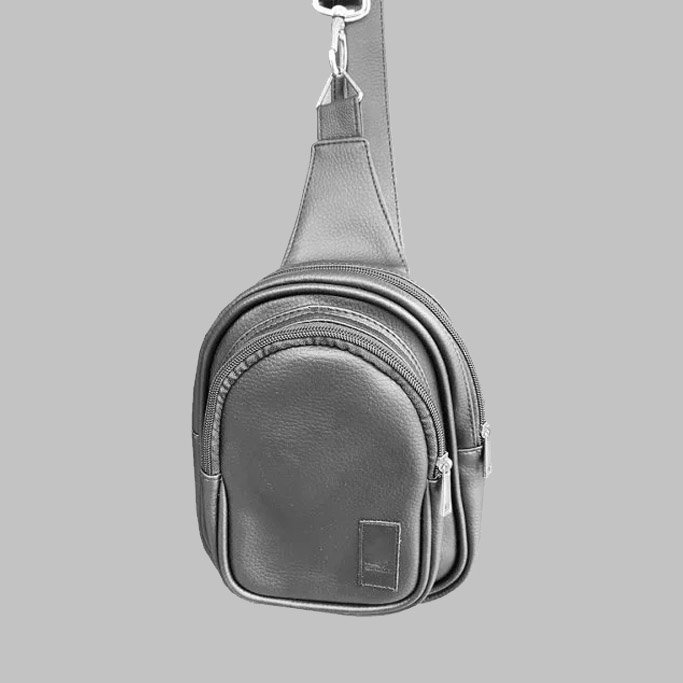 Shoulder Bag Transversal Couro Oficial Apply Preta