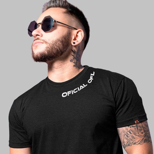 T-shirt Collar Print 100% Algodão Fio 30.1