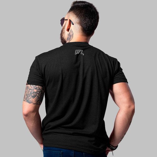 T-shirt Print Collar 100% Algodão Fio 30.1