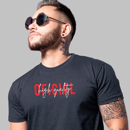 T-shirt Signature Malha Egípcia 100% Algodão