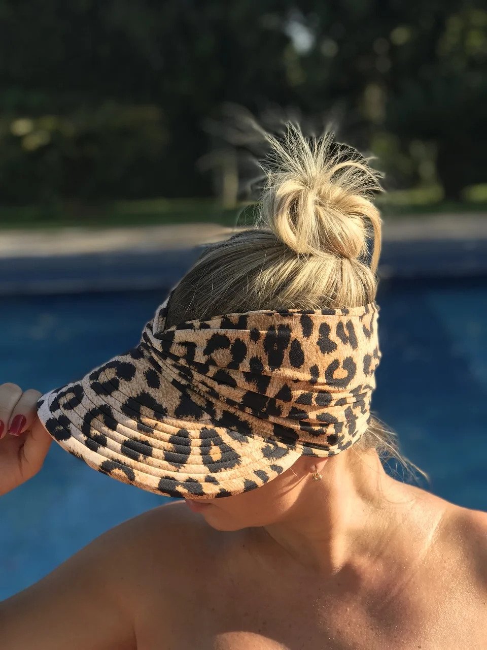 Viseira Moda Praia Hadassa Donna Queen Upf 50+ Animal Print