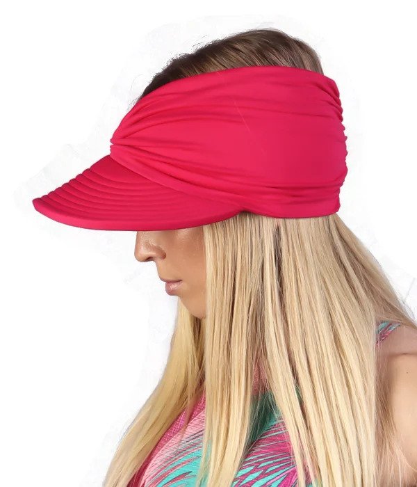 Viseira Moda Praia Hadassa Donna Queen Upf 50+ Carmin