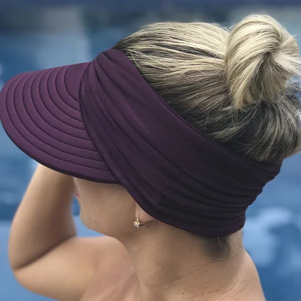 Viseira Moda Praia Hadassa Donna Queen Upf 50+ Purpura