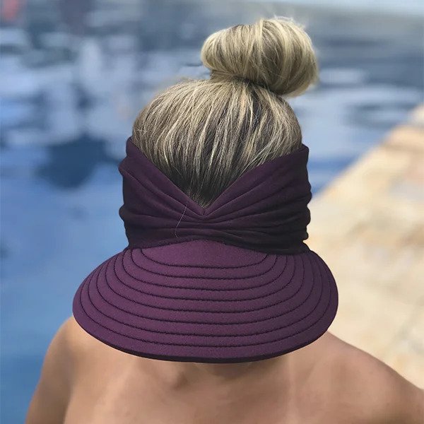 Viseira Moda Praia Hadassa Donna Queen Upf 50+ Purpura