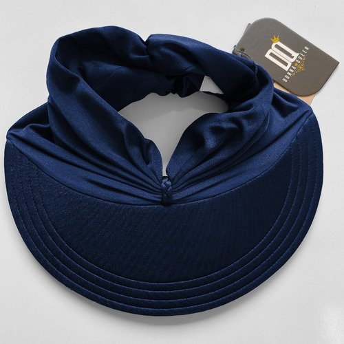 Viseira Moda Praia Sophia Azul Marinho Donna Queen Upf 50+