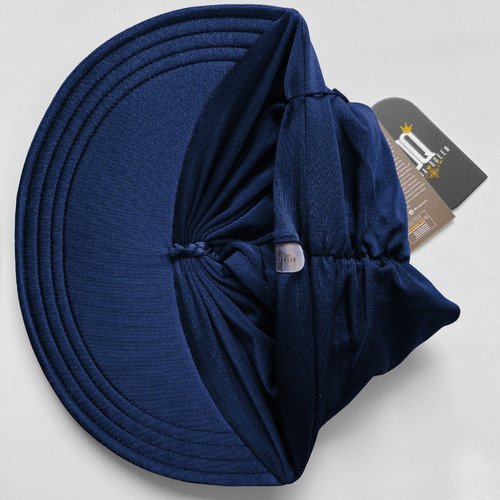 Viseira Moda Praia Sophia Azul Marinho Donna Queen Upf 50+