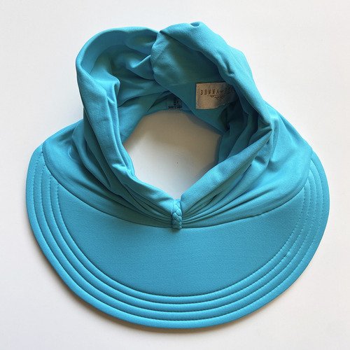 Viseira Moda Praia Sophia Azul Turquesa Donna Queen Upf 50+