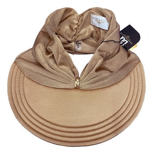 Viseira Moda Praia Sophia Bronze Donna Queen Upf 50+