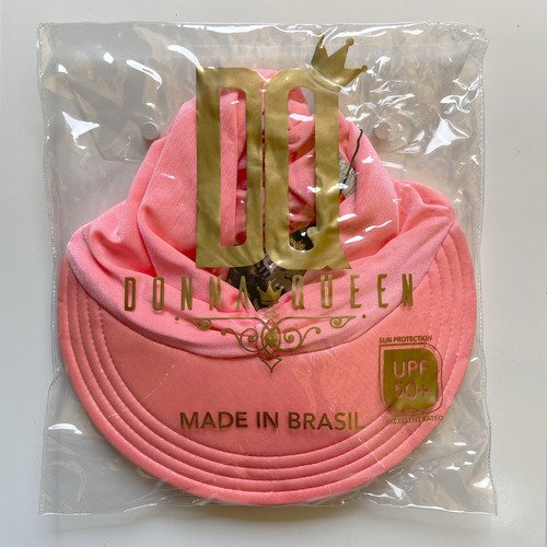 Viseira Moda Praia Sophia Coral Donna Queen Upf 50+
