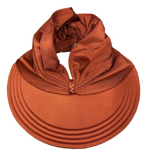Viseira Moda Praia Sophia Ferrugem Donna Queen Upf 50+