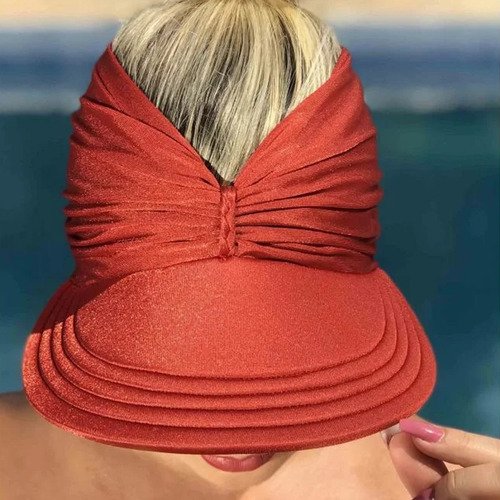 Viseira Moda Praia Sophia Ferrugem Donna Queen Upf 50+