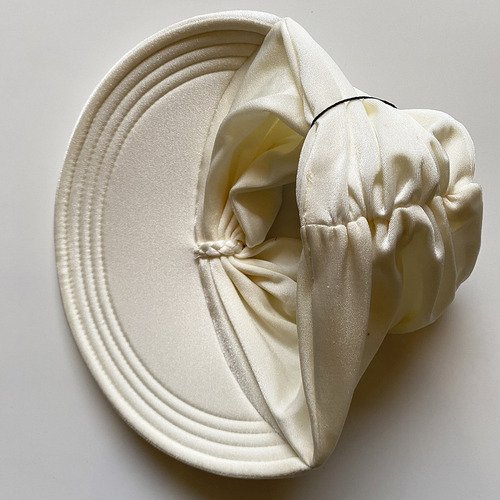 Viseira Moda Praia Sophia Off White Donna Queen Upf 50+