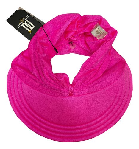 Viseira Moda Praia Sophia Rosa Chiclete Donna Queen Upf 50+