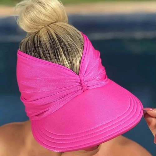 Viseira Moda Praia Sophia Rosa Donna Queen Upf 50+