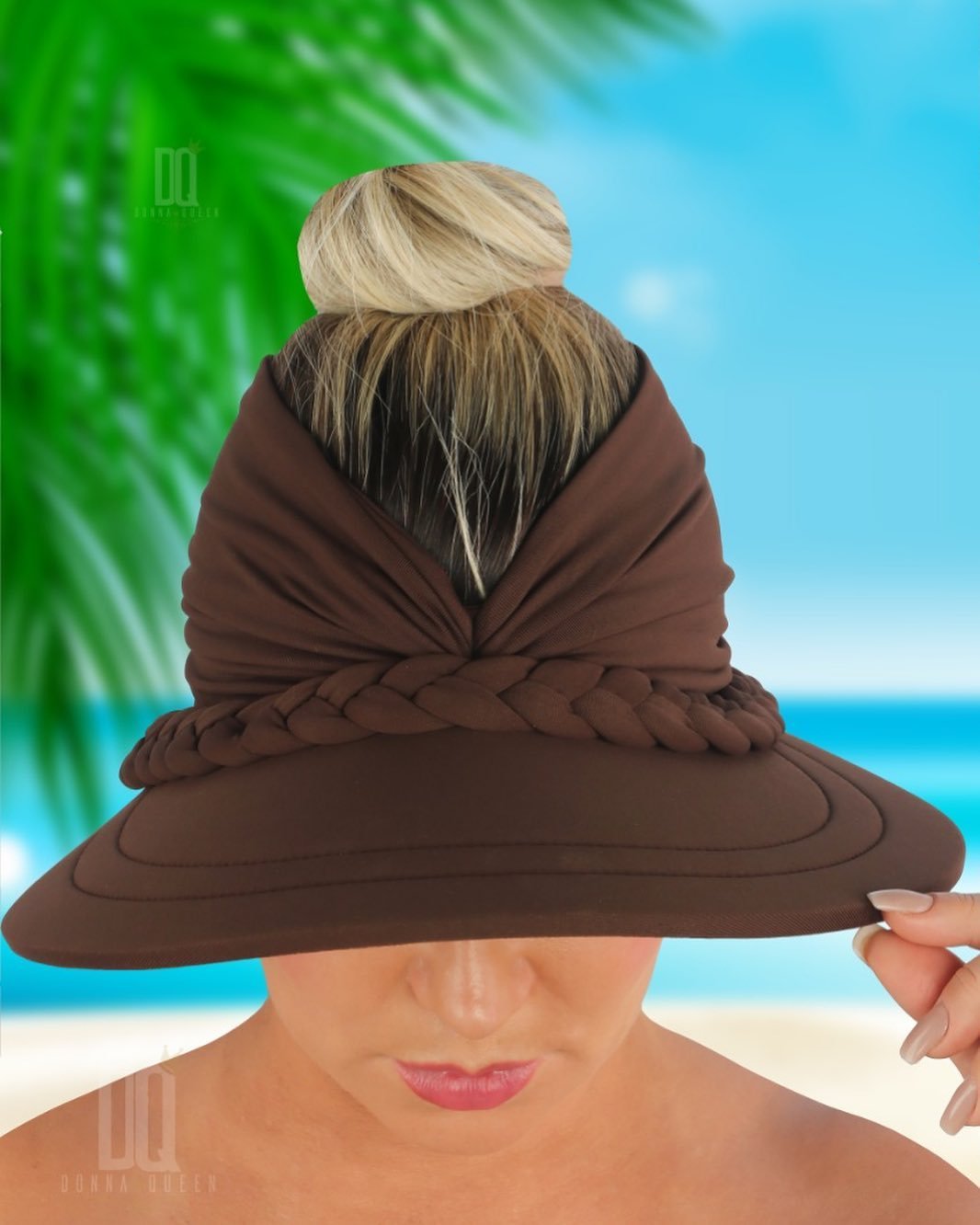 Viseira Nefertiti Marrom