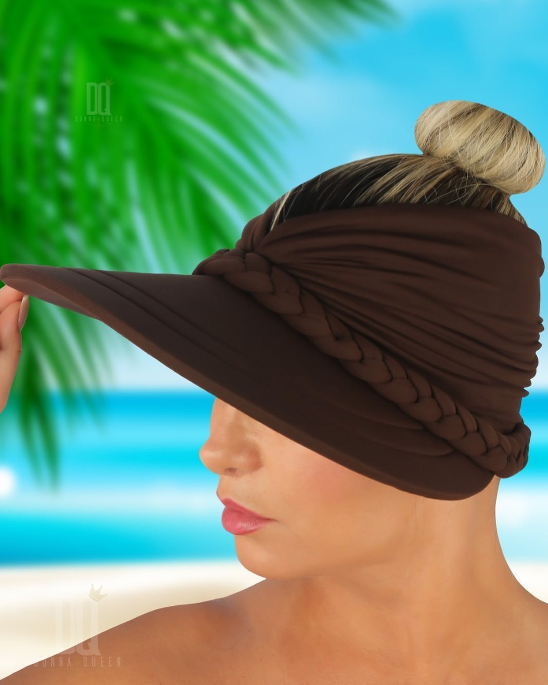 Viseira Nefertiti Marrom