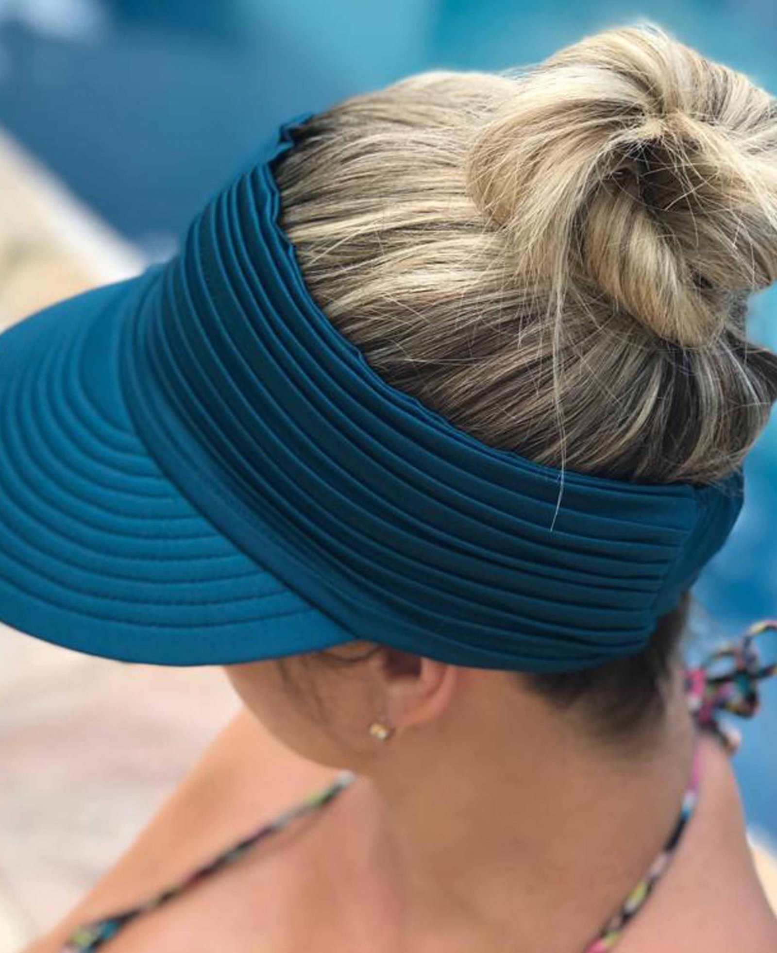 Viseira Victória - Azul Petróleo